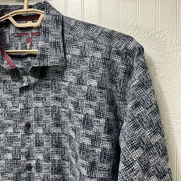 LUCHIANO VISCONTI BLACK Long Sleeve Dress Shirt - Picture 2 of 6